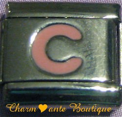 Lettre C rose 1