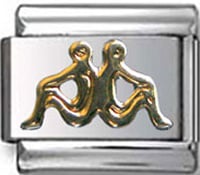 Signe du zodiaque - Dorée - Gémeaux