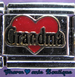 GRANDMA sur cœur rouge
