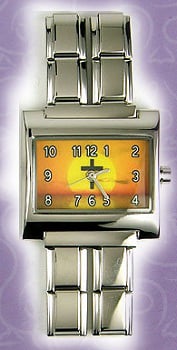 Montre rectangulaire croix