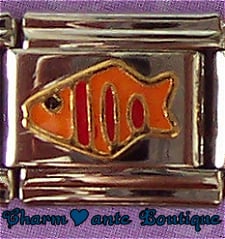 Poisson orange et rouge