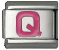 Lettre Q rose 2