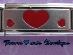 3 coeurs - Maillon double