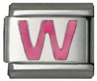 Lettre W rose 2