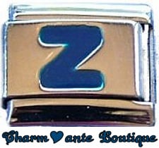 Lettre Z bleu